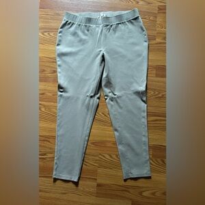 Khaki stretch dress pants